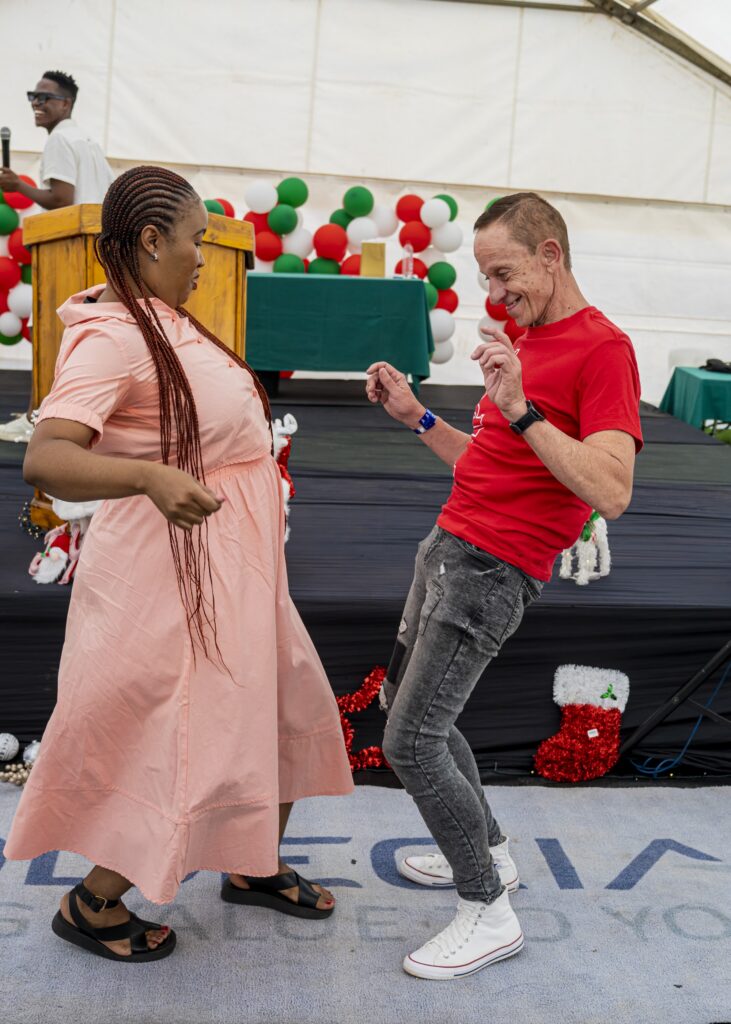 Guest dancing at a year-end function