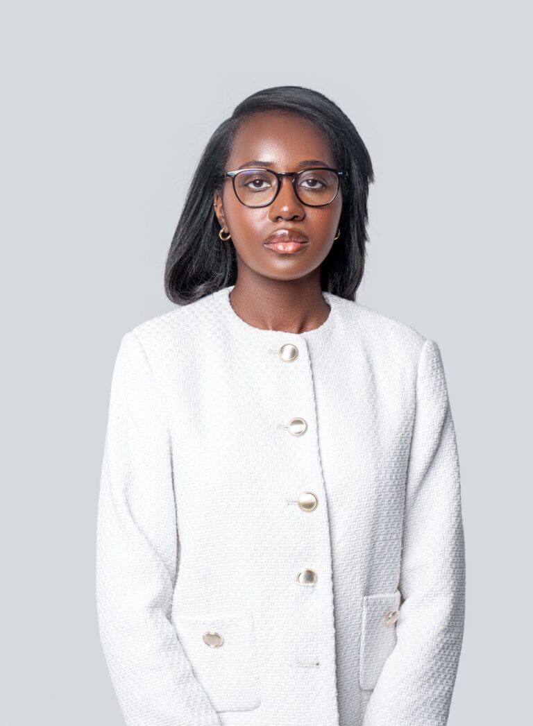 Professional headshot, white tweed jacket and glasses, by Studio24.7